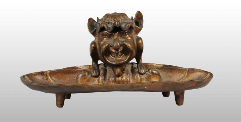 Appraisal: Italian Bronze Grotesque Figural Inkwell Description This is an absolutely