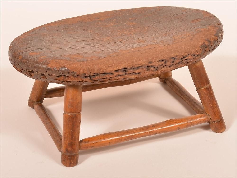 Appraisal: Pennsylvania Early th Century Windsor Stool Pennsylvania Early th Century