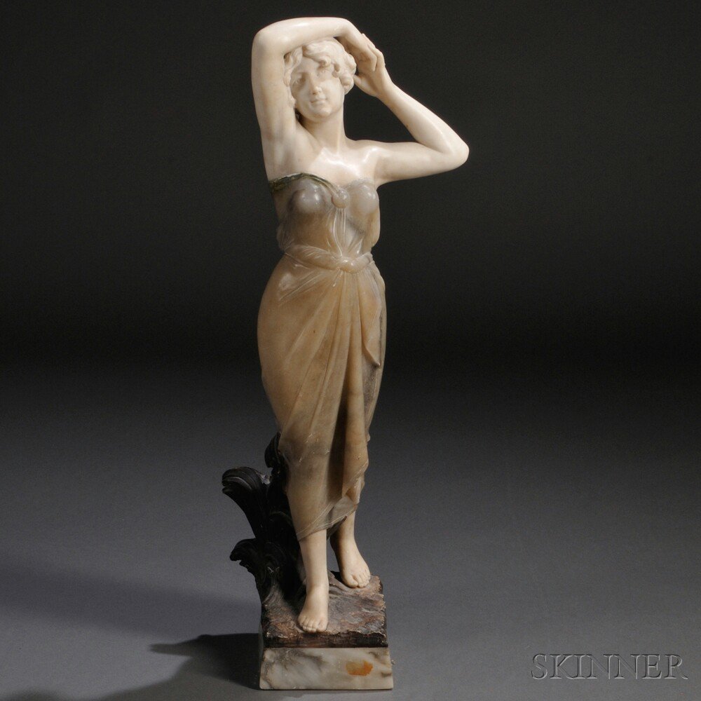 Appraisal: Continental School Late th Early th Century Alabaster Figure of