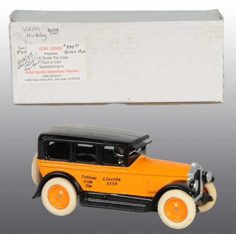 Appraisal: Contemporary Cast Iron Lincoln Yellow Cab Toy Description Made by