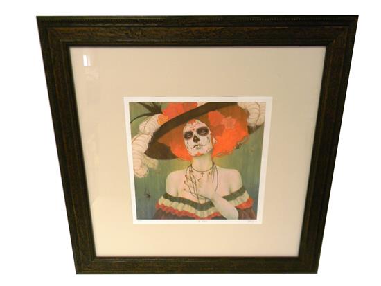 Appraisal: Sylvia Ji American b La Catrina limited edition print depicts