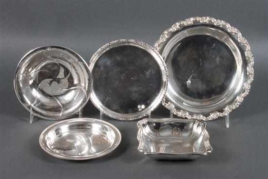 Appraisal: Six German silver table articles by various makers th century