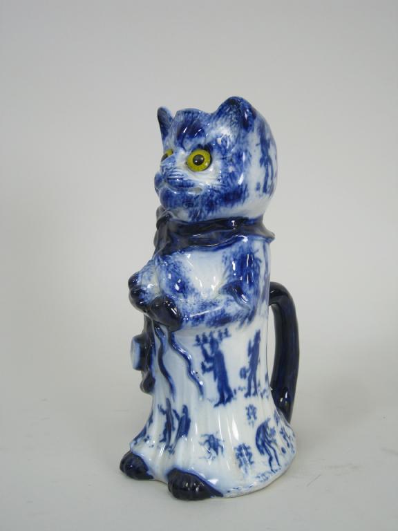 Appraisal: A th Century blue and white Jug in the form