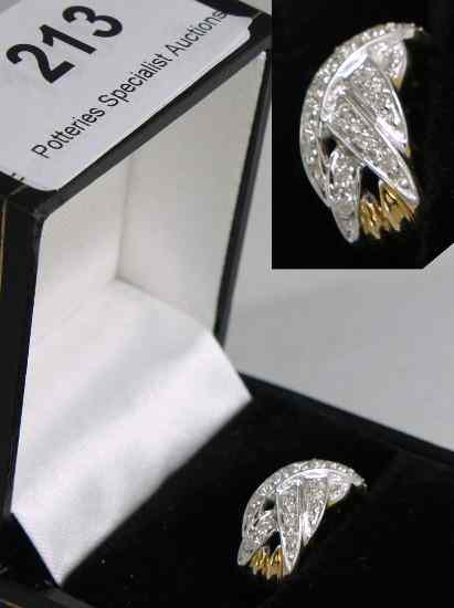 Appraisal: CT White Gold Diamond Ring size J retail price