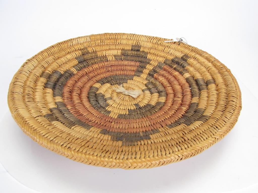 Appraisal: Papago Native American Wedding Basket hand woven ceremonial basket with