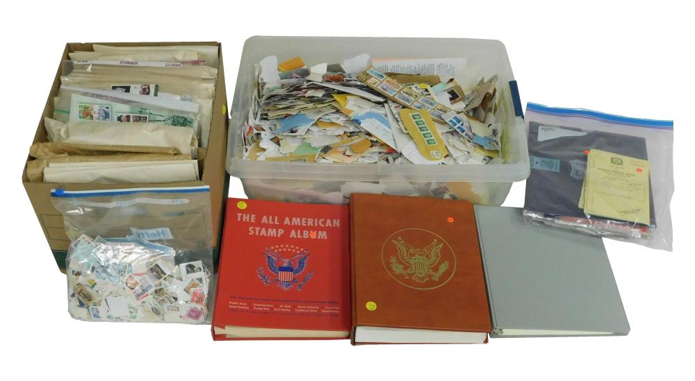 Appraisal: STAMPS Accumulation of US duplicates US albums and contemporary Postal