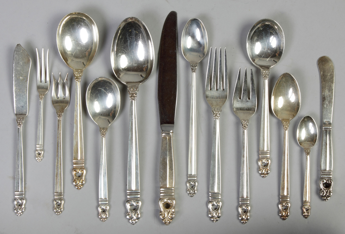 Appraisal: International Sterling Silver Flatware Set - Royal Danish Pattern pieces