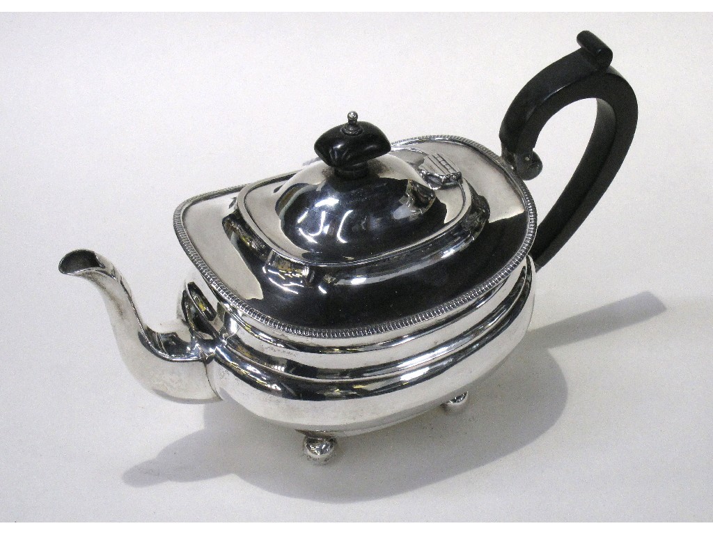 Appraisal: Silver teapot oz Birmingham