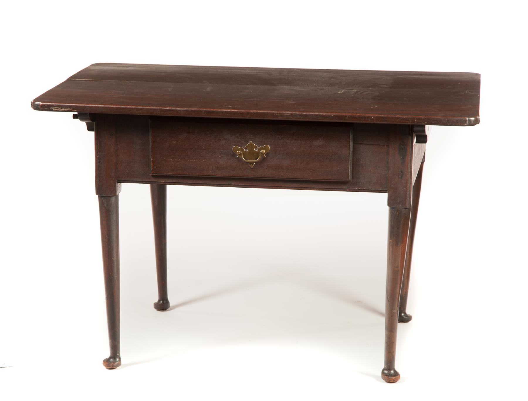 Appraisal: QUEEN ANNE-STYLE PIN-TOP TABLE American late th century mahogany Two-board