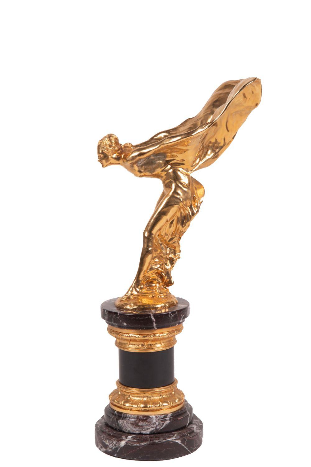 Appraisal: AFTER CHARLES SYKES THE SPIRIT OF ECSTASY gilt bronze inscribed