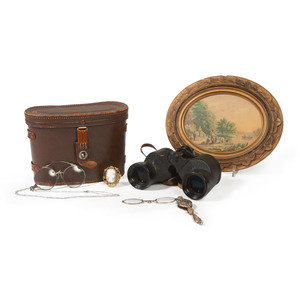 Appraisal: Binoculars and Accessories includes a pair of Manon binoculars in