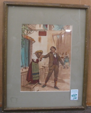 Appraisal: A WALLACE NUTTING PHOTO AND ITALIAN COLOR PRINT the Nutting