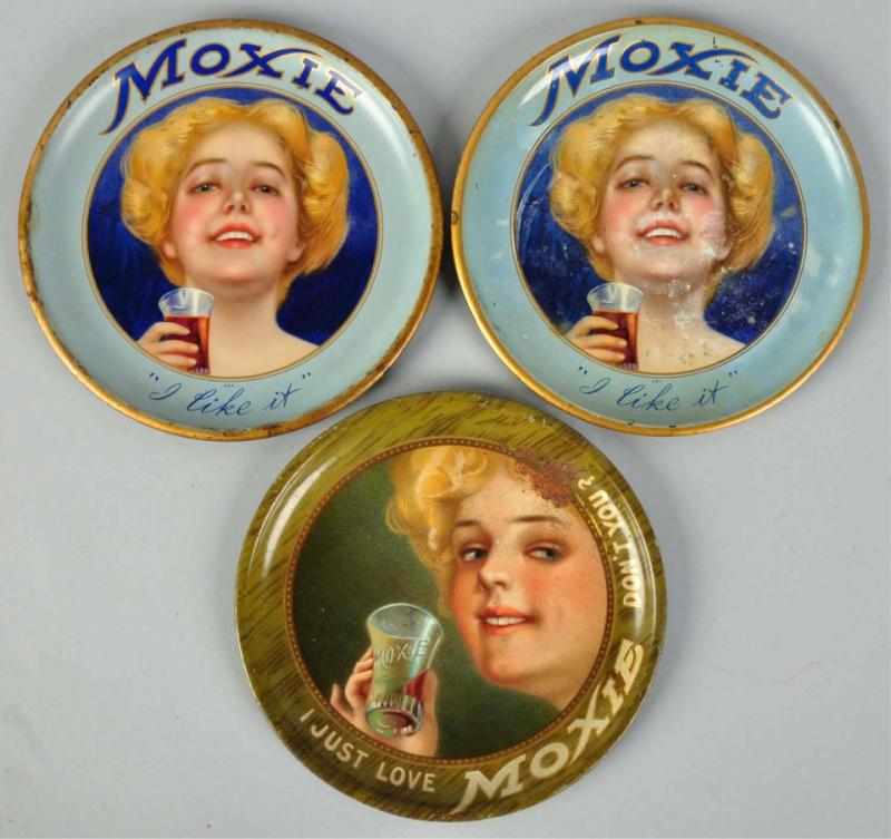 Appraisal: Lot of Tin Moxie Tip Trays Circa to The best