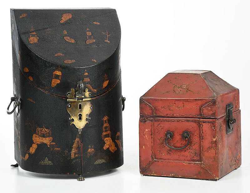 Appraisal: Two Decorated Boxes in the Chinese Taste American or British