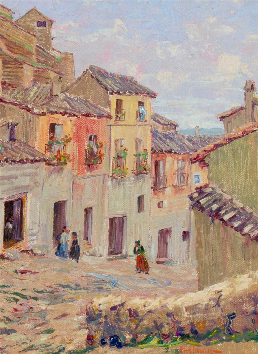 Appraisal: HARRY LESLIE HOFFMAN American - Toledo Spain oil on canvas