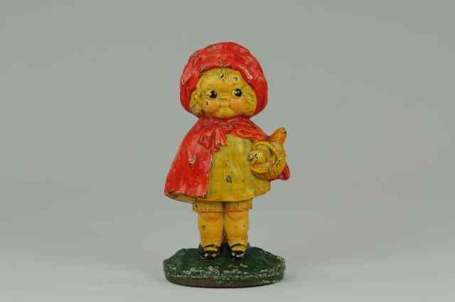 Appraisal: LITTLE RED RIDING HOOD DOORSTOP Hubley design by Grace Drayton