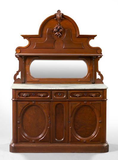 Appraisal: American Renaissance Revival Burled Walnut and Walnut Sideboard third quarter