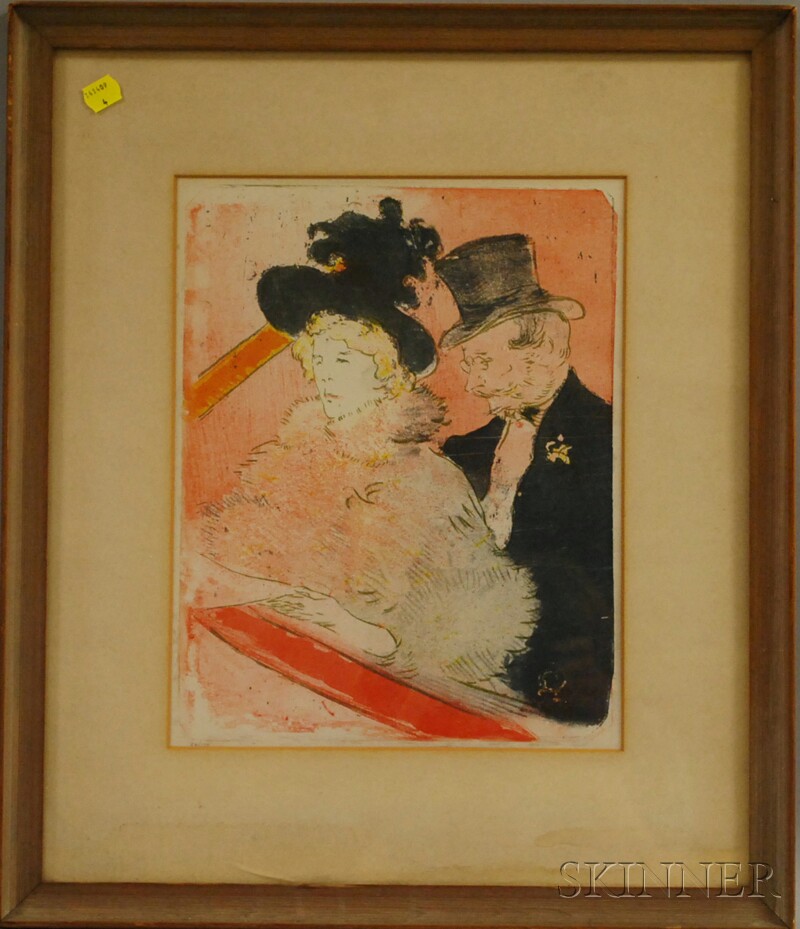 Appraisal: Henri de Toulouse-Lautrec French - Au concert from the new