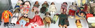 Appraisal: lot of approx Miniature doll house and international dolls and