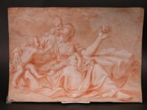 Appraisal: Marco Antonio Franceschini Italian - Sketch for Carita signed lower