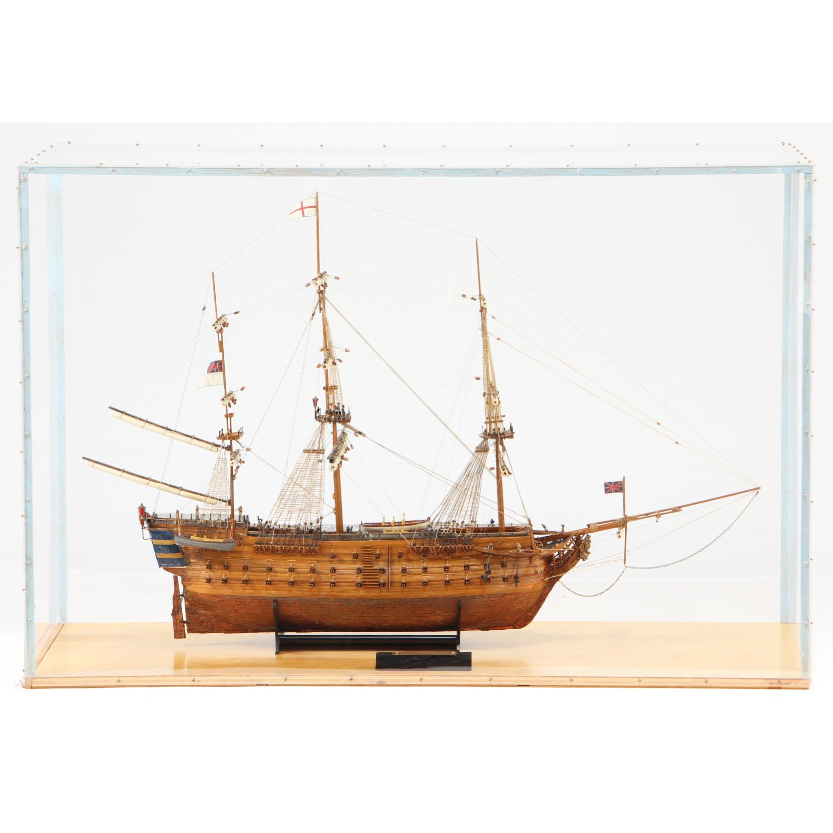 Appraisal: Custom Hand-Made Model of HMS Victory by Paul J Madden