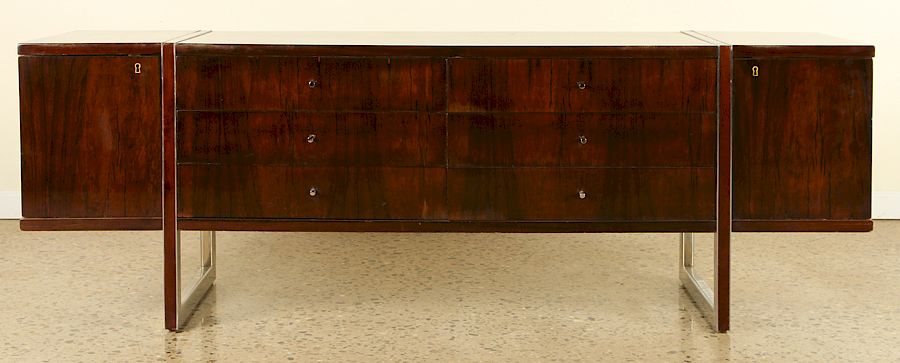 Appraisal: UNUSUAL ROSEWOOD DRESSER DRAWERS An unusual rosewood dresser having six