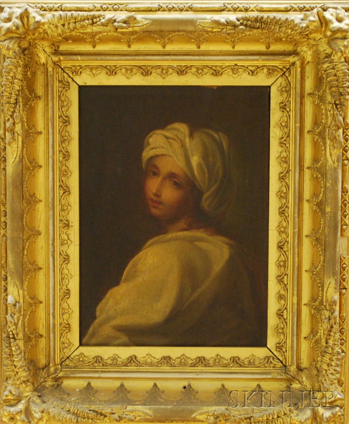 Appraisal: After Guido Reni Italian - Beatrice Cenci Signed and inscribed