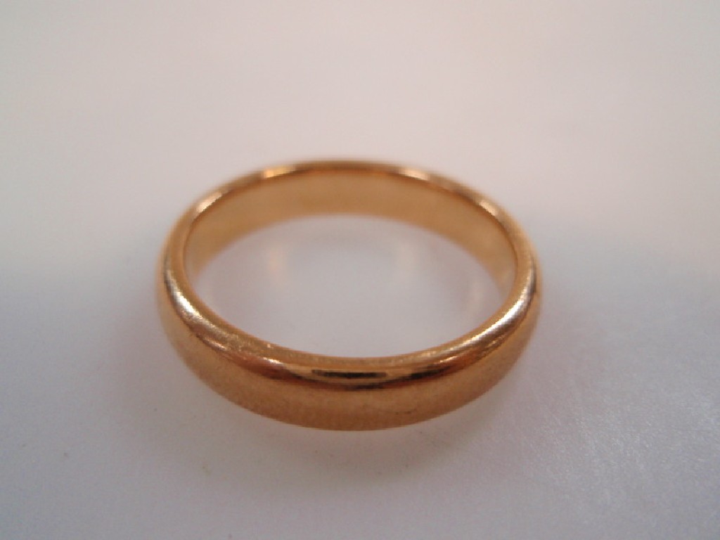 Appraisal: A ct gold wedding band gms