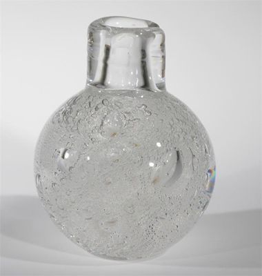 Appraisal: A Leerdam glass vase designed by Floris Meydam thick clear