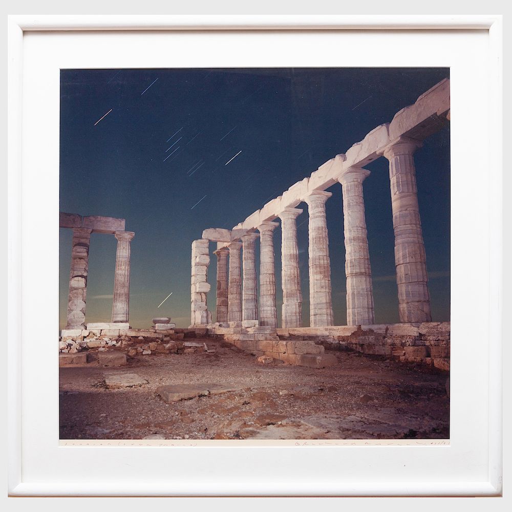 Appraisal: Richard Misrach b Sounion Greece Star Trails Color coupler print