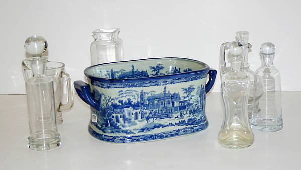 Appraisal: late th century Including three pitchers two vases and five