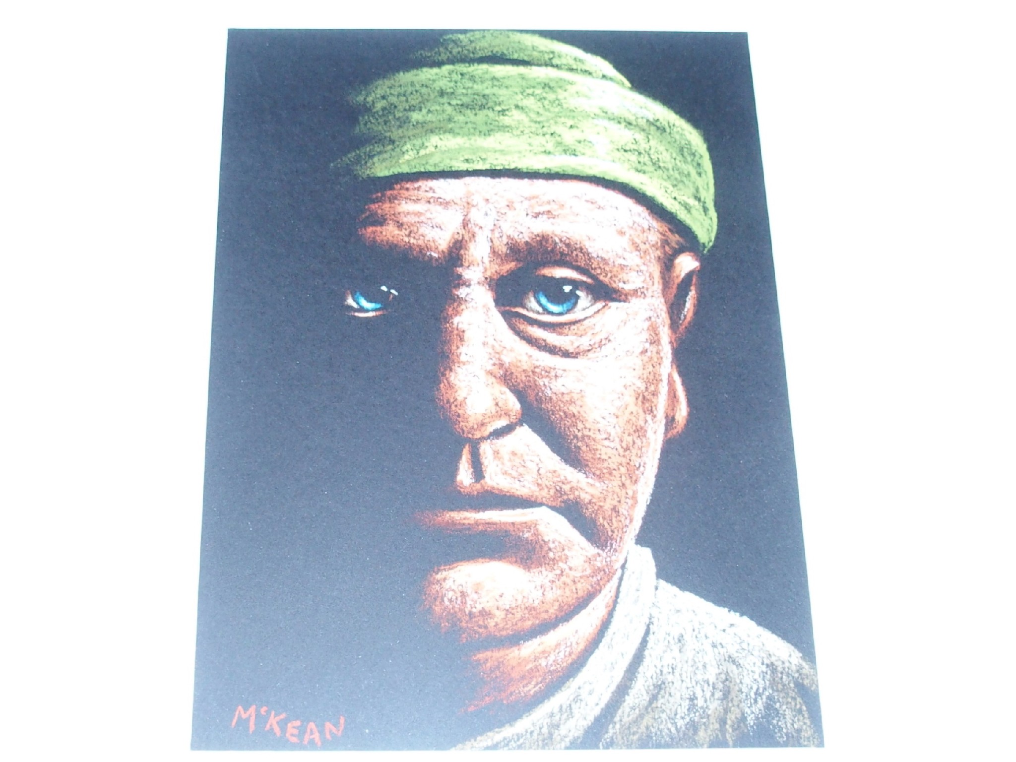 Appraisal: GRAHAM McKEAN First mate signed pastel