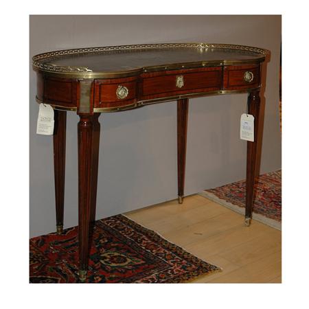 Appraisal: Louis XVI Style Gilt-Metal Mounted Walnut Desk Estimate -