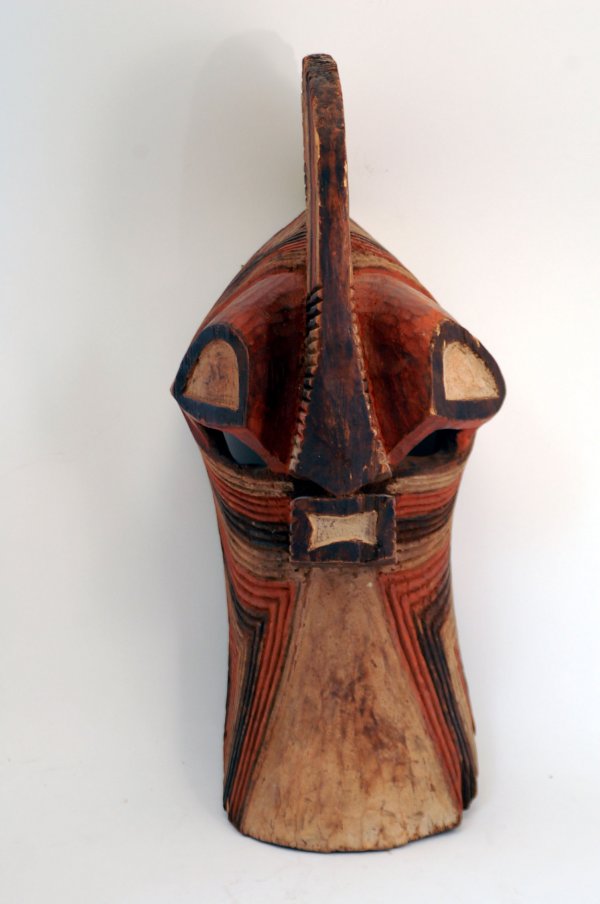 Appraisal: Male Songye Bwadi Bwa Kifwebe secret society mask displaying typical