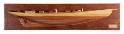 Appraisal: Half-Hull Model of the L A Dunton th century laminated