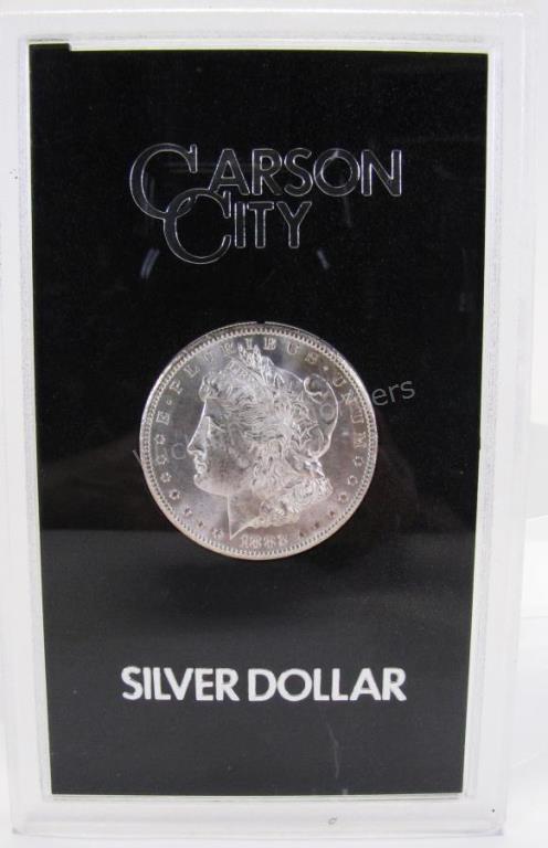 Appraisal: -CC Morgan Silver Dollar Carson City mint mark in case