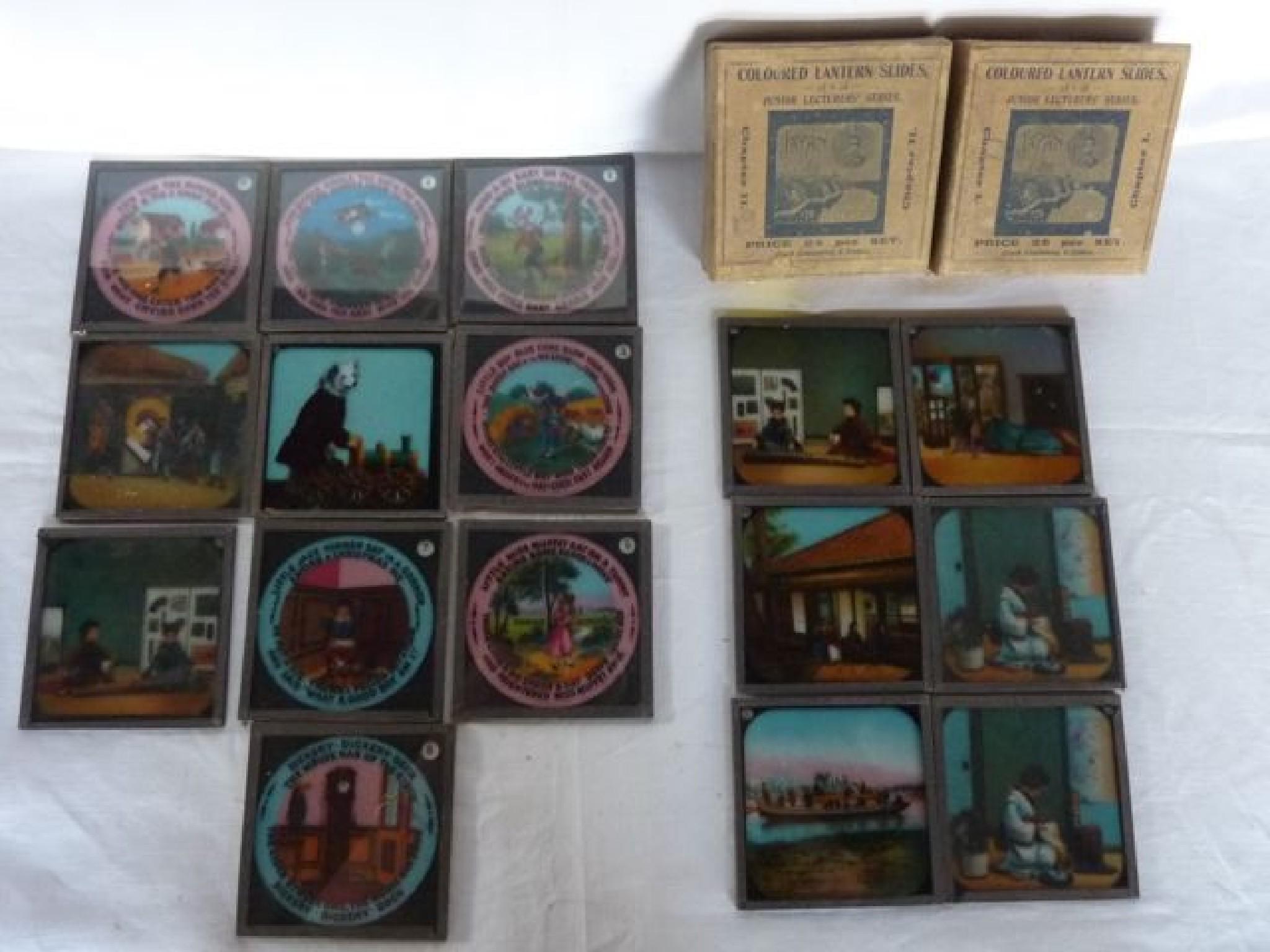 Appraisal: A collection of Edwardian magic lantern slides Japan and its