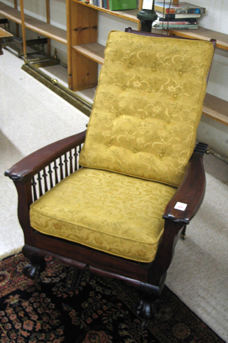 Appraisal: A MAHOGANY MORRIS ARMCHAIR after the design created in the