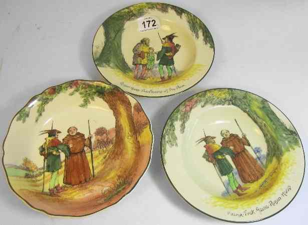 Appraisal: Royal Doulton Seriesware Robin Hood Under the Greenwood Tree Bowls