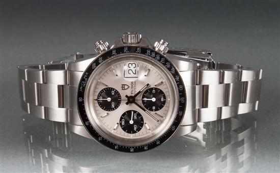 Appraisal: Rolex Tudor Oyster Date automatic chrono time stainless steel gentleman's