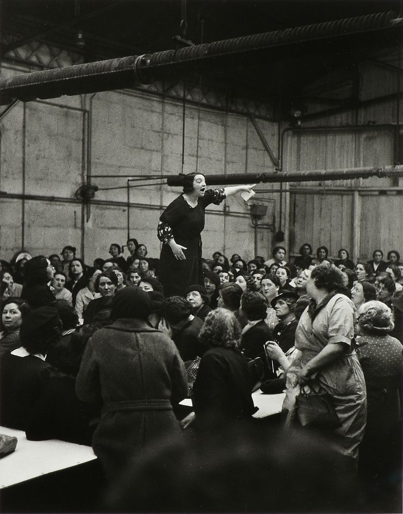 Appraisal: WILLY RONIS French - A PHOTOGRAPH Women Labor Organizer FROM