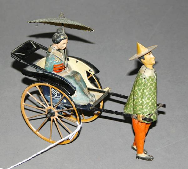 Appraisal: Lehmann Masuyama clockwork Carriage German early th century toy depicting