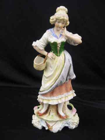 Appraisal: German Porcelain Figurine of a Maiden with basket '' excellent