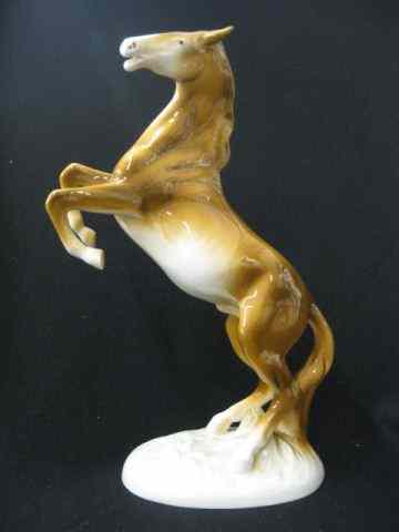 Appraisal: Royal Dux Porcelain Figurine of a RearingHorse '' excellent