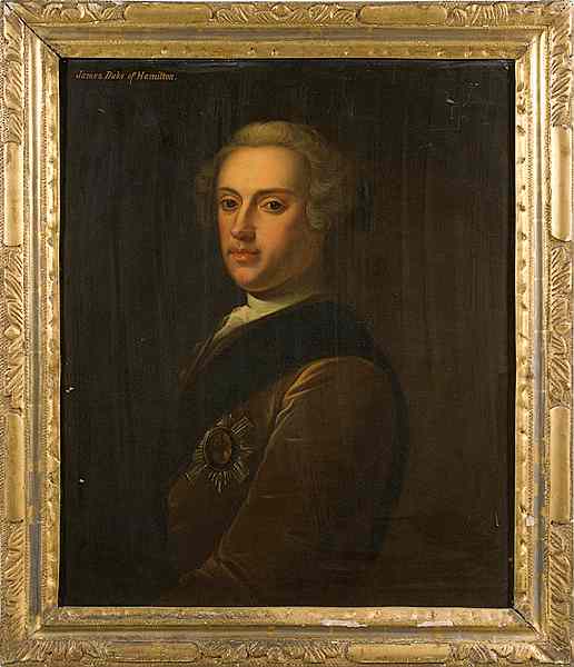 Appraisal: Portrait of James the Duke of Hamilton Oil on Canvas