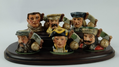 Appraisal: A set of Royal Doulton tiny character jugs The Explorers