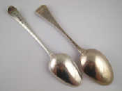 Appraisal: A Georgian silver Hanoverian tablespoon by Ebenezer Coker London l