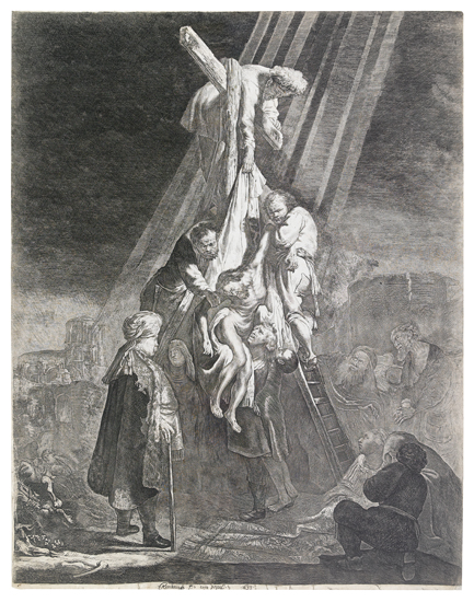 Appraisal: REMBRANDT VAN RIJN The Descent from the Cross Second Plate