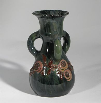 Appraisal: A Sunflower Pottery vase by Sir Edmund Elton modelled in