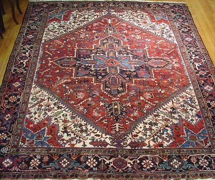 Appraisal: HAND TIED HERIZ CARPET Approx ' '' x ' ''